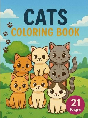 Kitten's Adventures - 21 Cat Coloring Pages