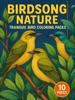 Birdsong Nature &ndash; 10 Tranquil Bird Coloring Pages