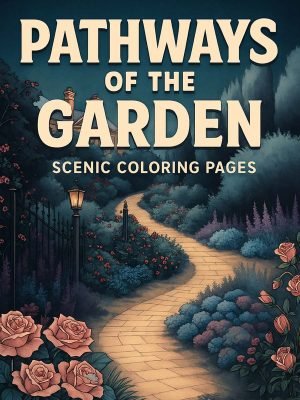 Pathways of the Garden – 25 Scenic Coloring Pages