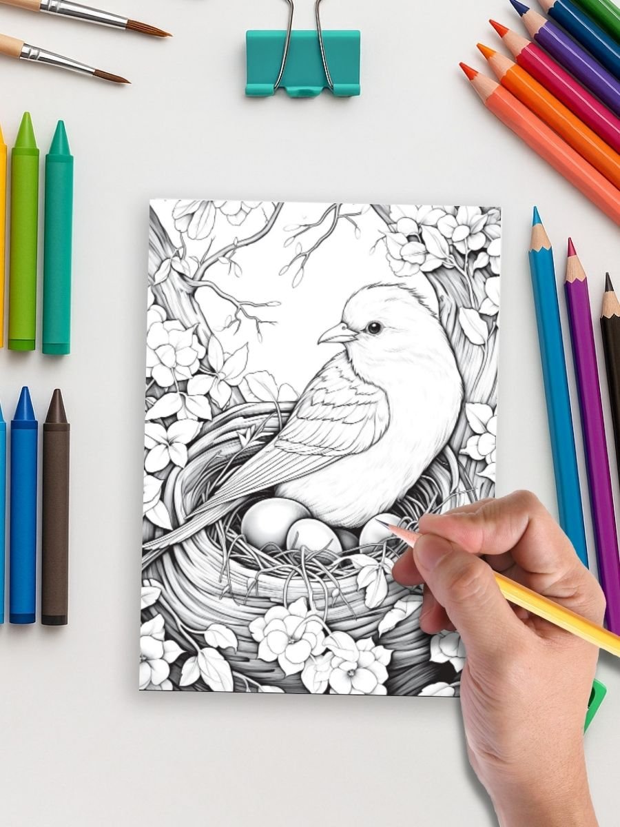 Springtime Wonders – 50 Joyful Coloring Pages - Image 5
