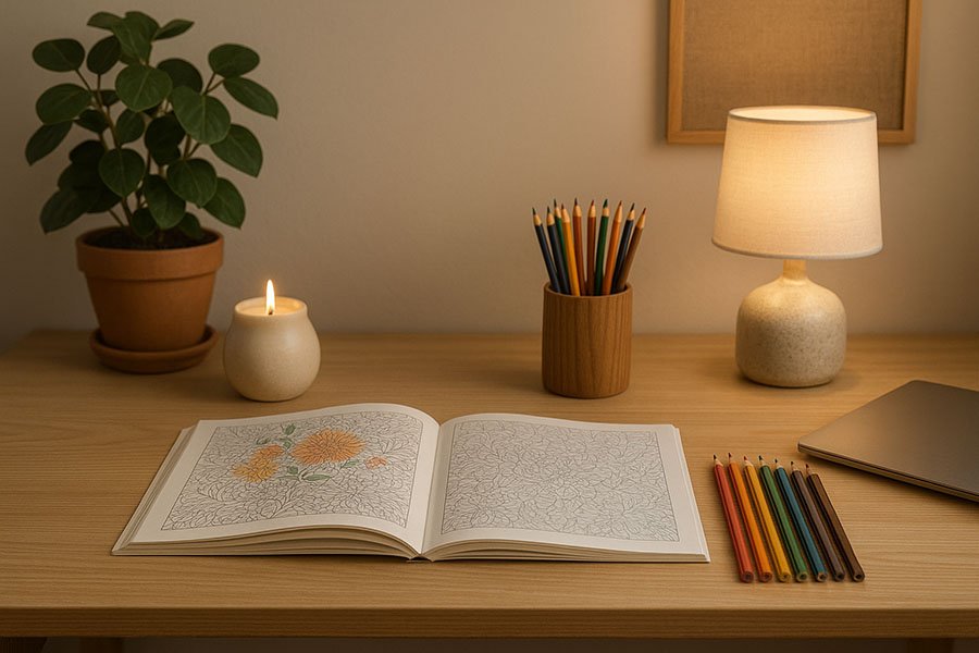 How to Build a Relaxing Coloring Routine at Home